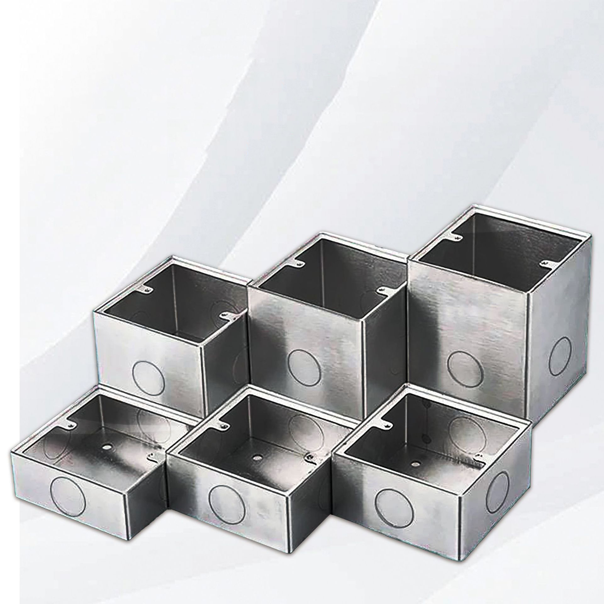 Caja inferior de acero inoxidable Universal de 86 tipos caja eléctrica impermeal