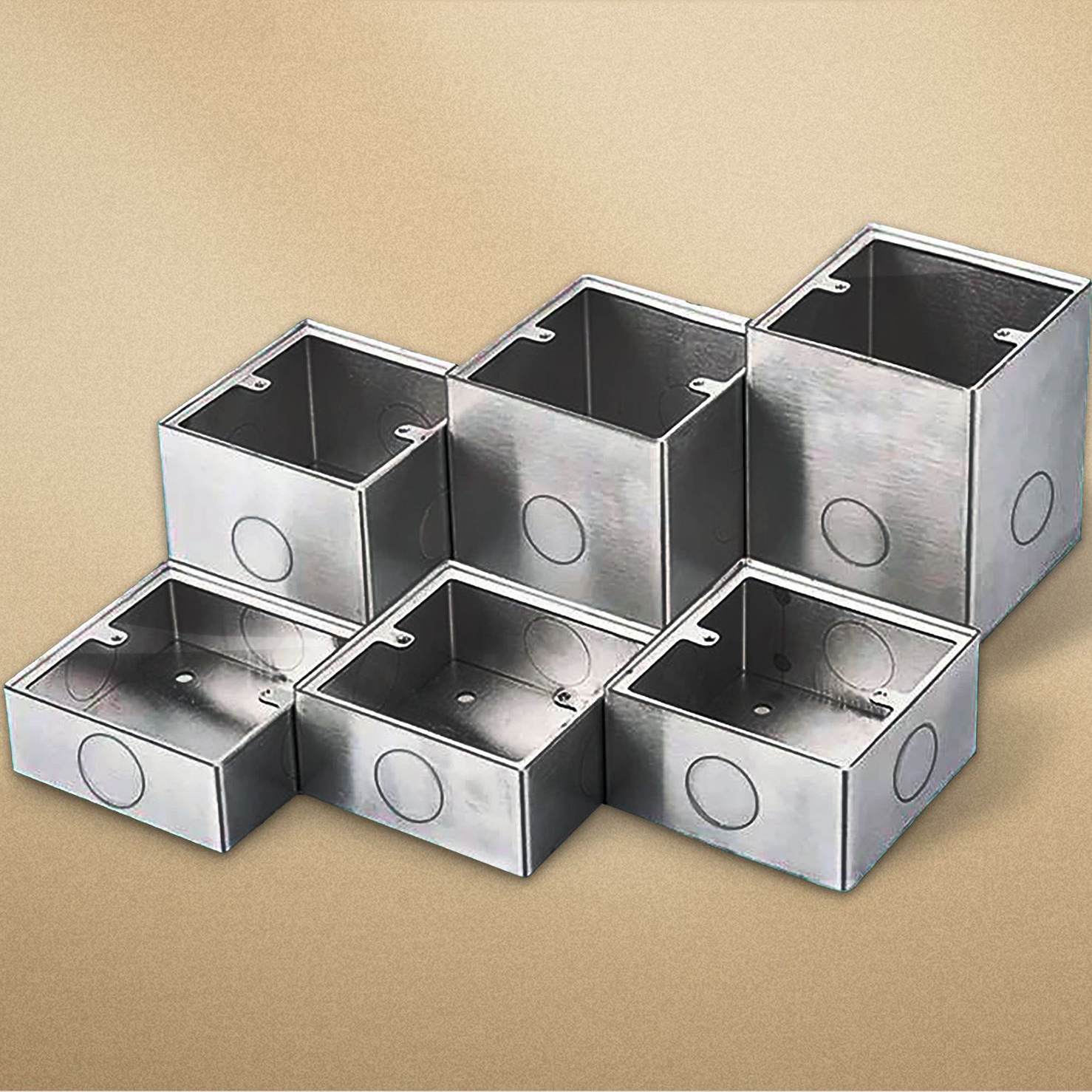 Caja inferior de acero inoxidable Universal de 86 tipos caja eléctrica impermeal