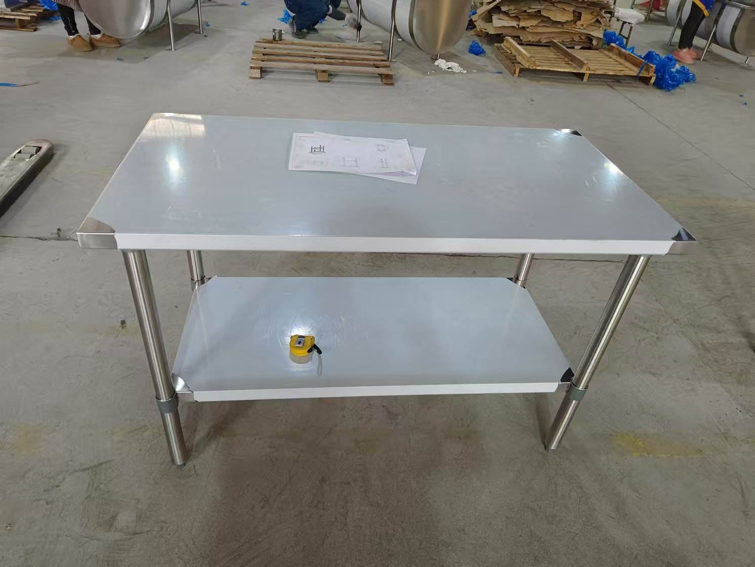 Equipo de cocina de mesa y comercial de trabajo inoxidable