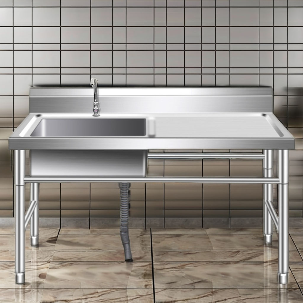 Lavabo de la cocina de acero inoxidable 304 para restaurante comercial