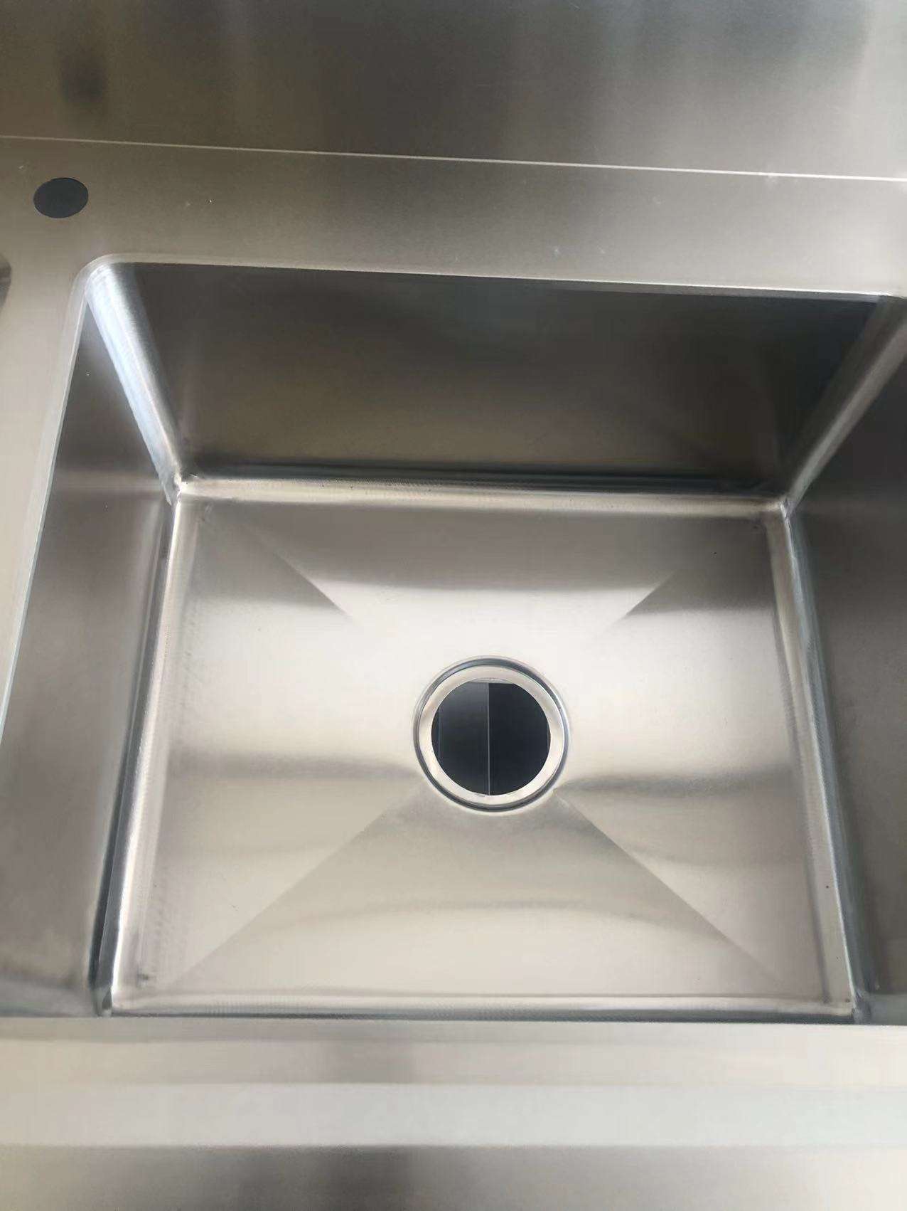 Lavabo de la cocina de acero inoxidable 304 para restaurante comercial
