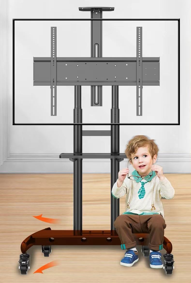 Soporte de Tv extraajustable de Metal con ruedas